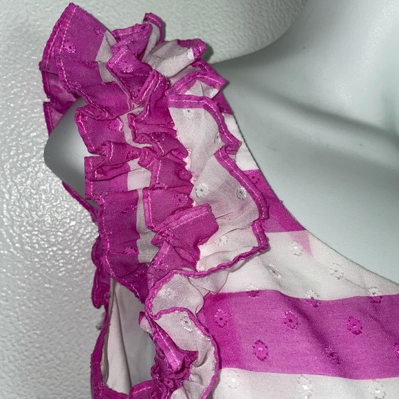 Lilly Pulitzer pink and white stripe dress - Picture 3 of 16